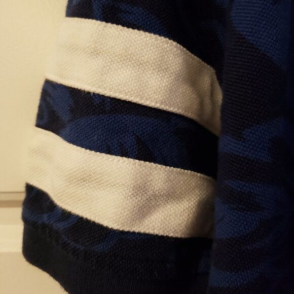 Tommy Hilfiger Boy's Navy White Floral 8 Collared Shirt - Size Large or 12-14 - Picture 4 of 6